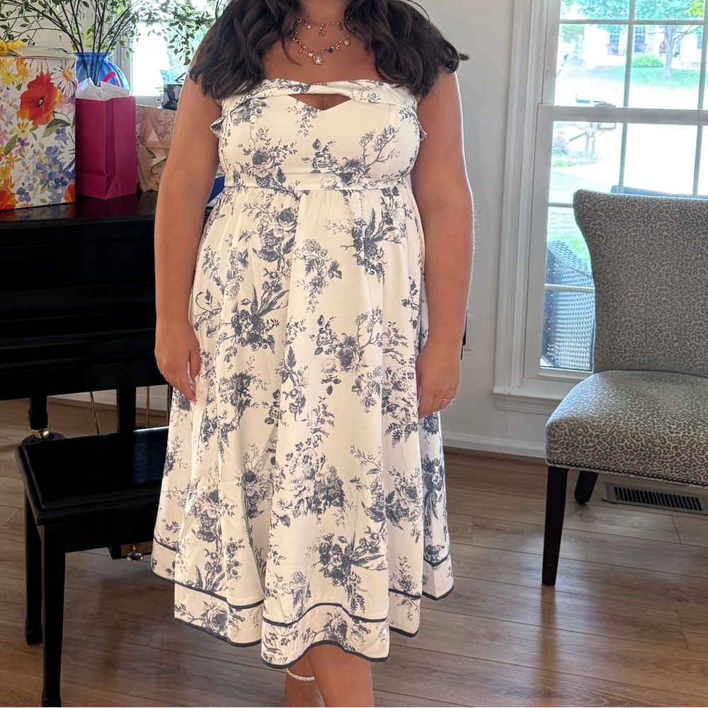 Baltic Born Floral Blue and White Dress